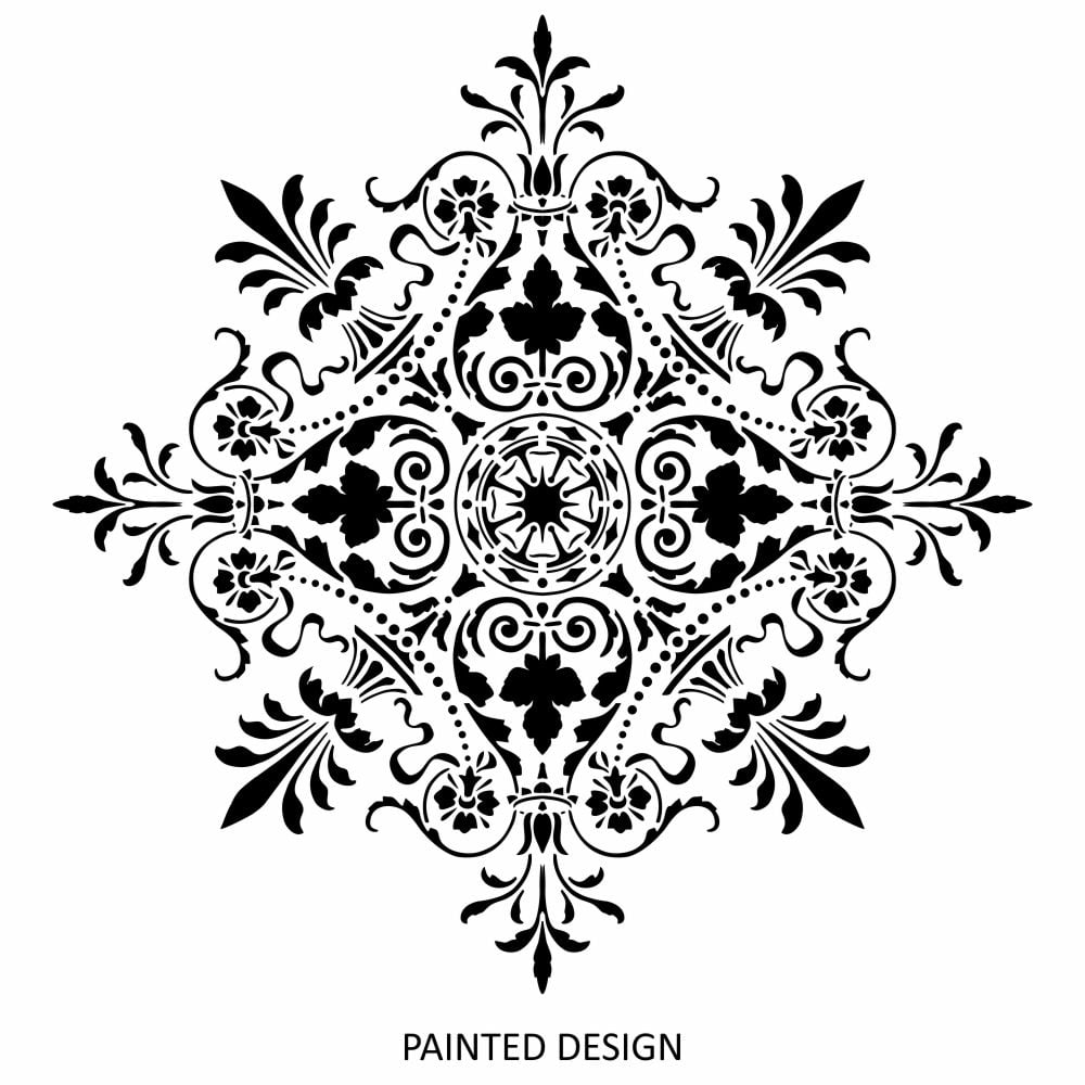 Pavia Damask Stencil