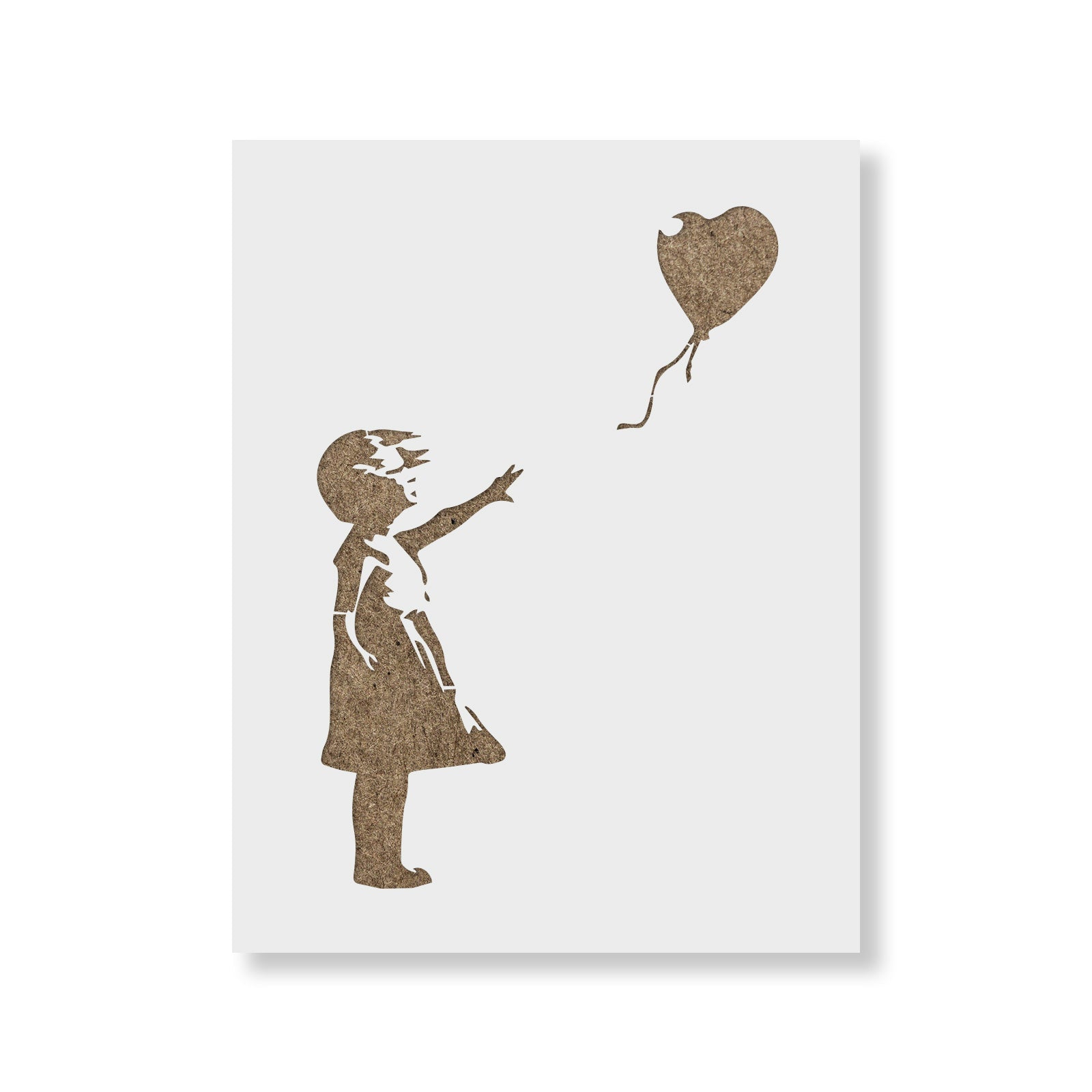 Girl With a Balloon Banksy Stencil