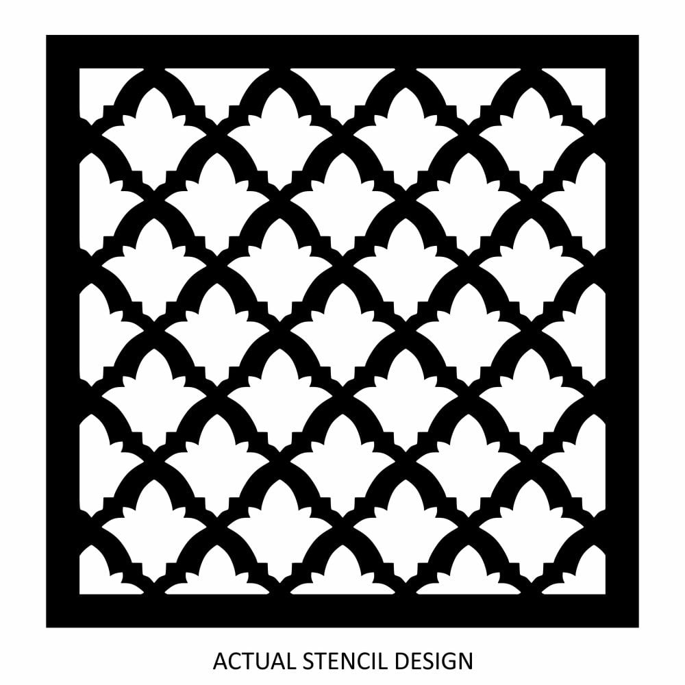 Turkish Tulip Trellis Stencil