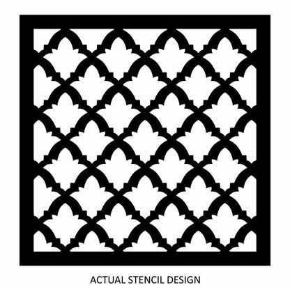 Turkish Tulip Trellis Stencil