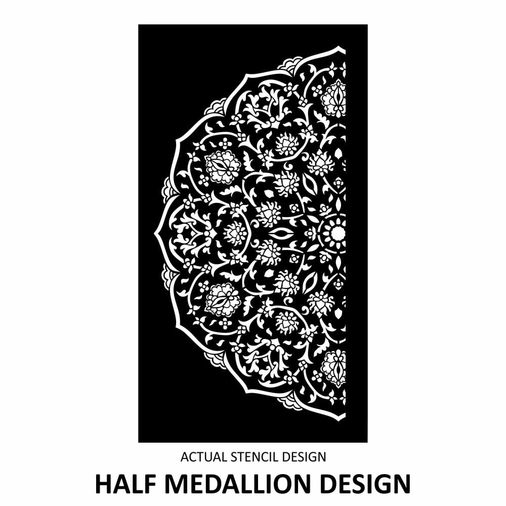 Moroccan Floral Medallion Stencil