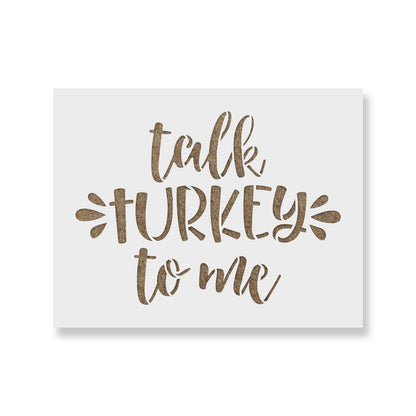 Talk Turkey To Me Stencil