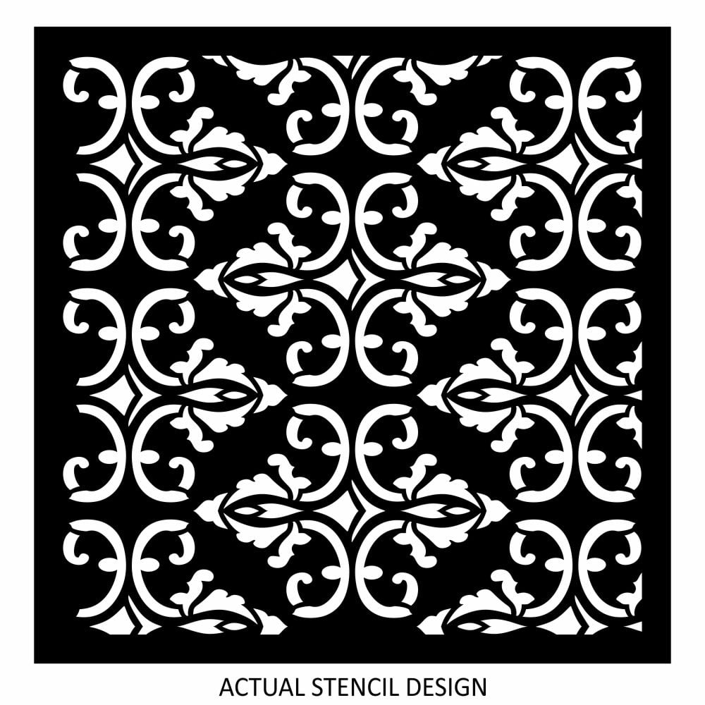 Hazar Damask Allover Stencil