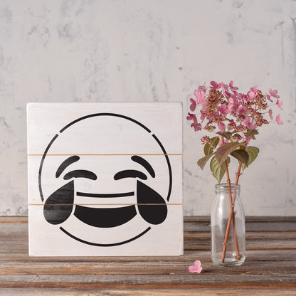 Emoji Cry Laughing Stencil