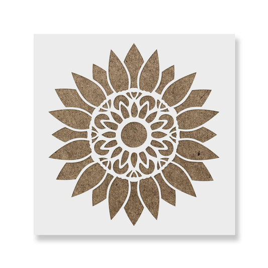 Mandala Sunflower Stencil