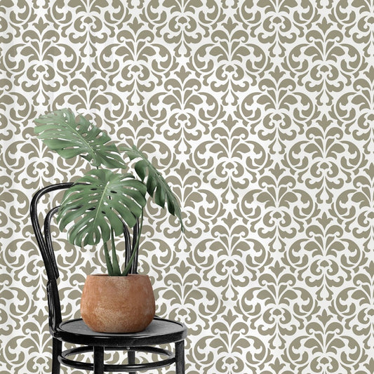 Lazenza Damask Wall Stencil