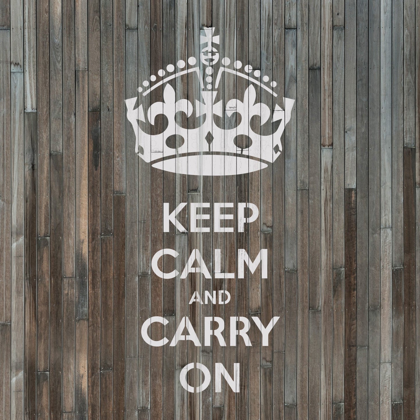 Keep Calm Carry On Stencil