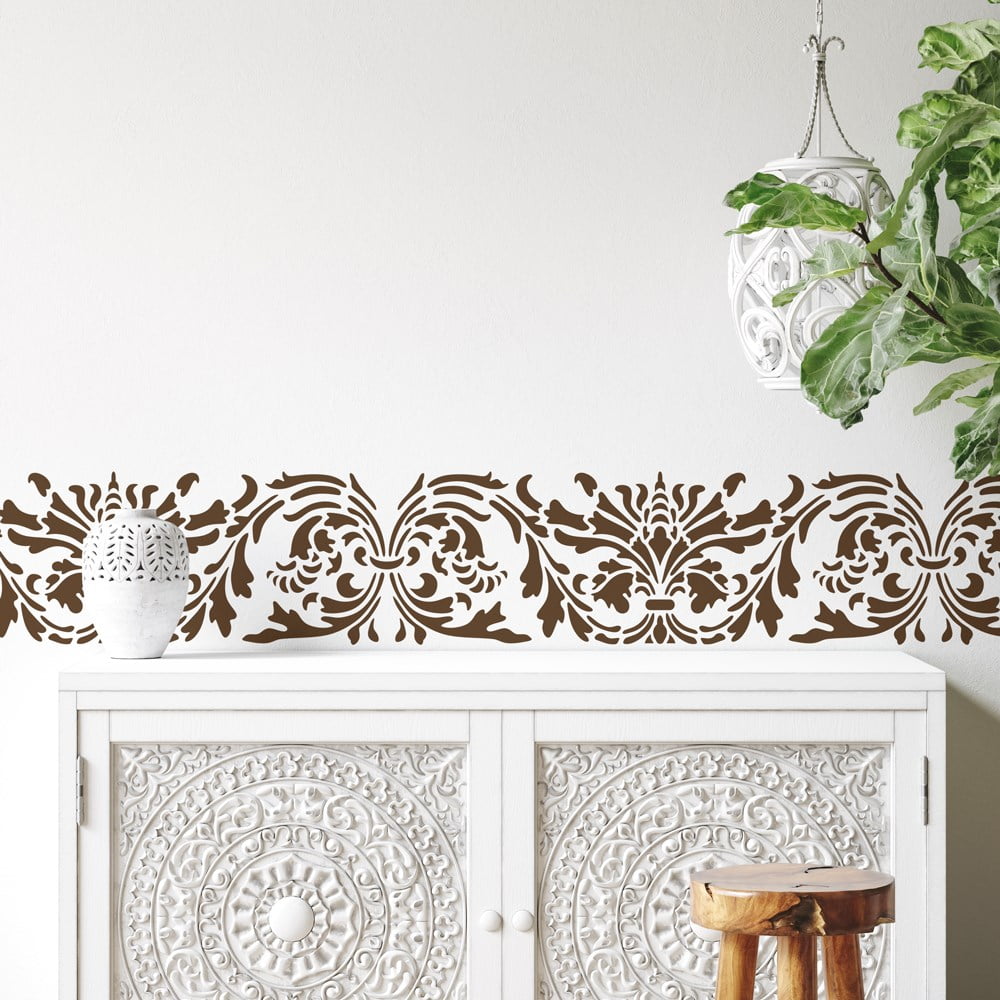 Parma Damask Border Stencil