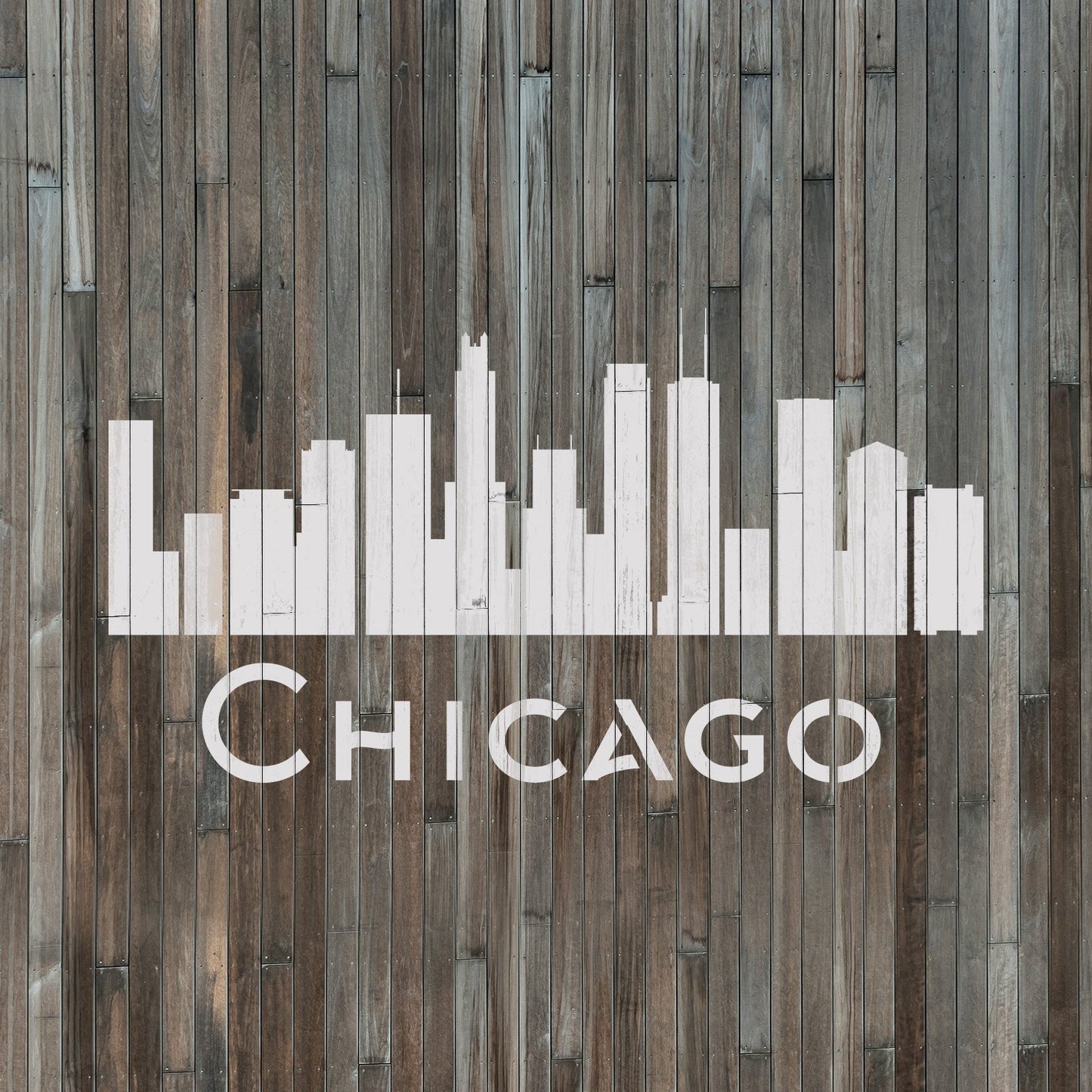 Chicago Skyline Stencil