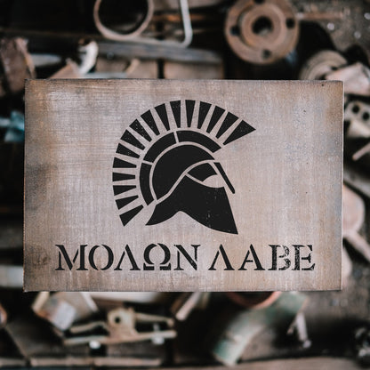 Molon Labe Spartan Helm Stencil