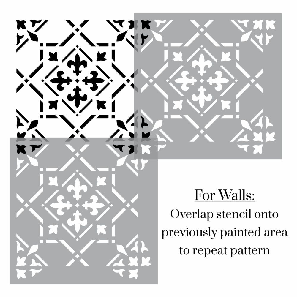 Lago Tile Stencil