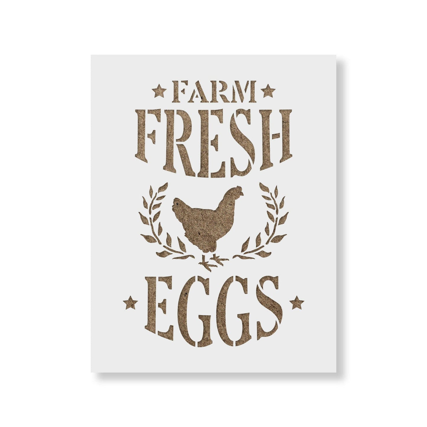 Farm Fresh Eggs Stencil