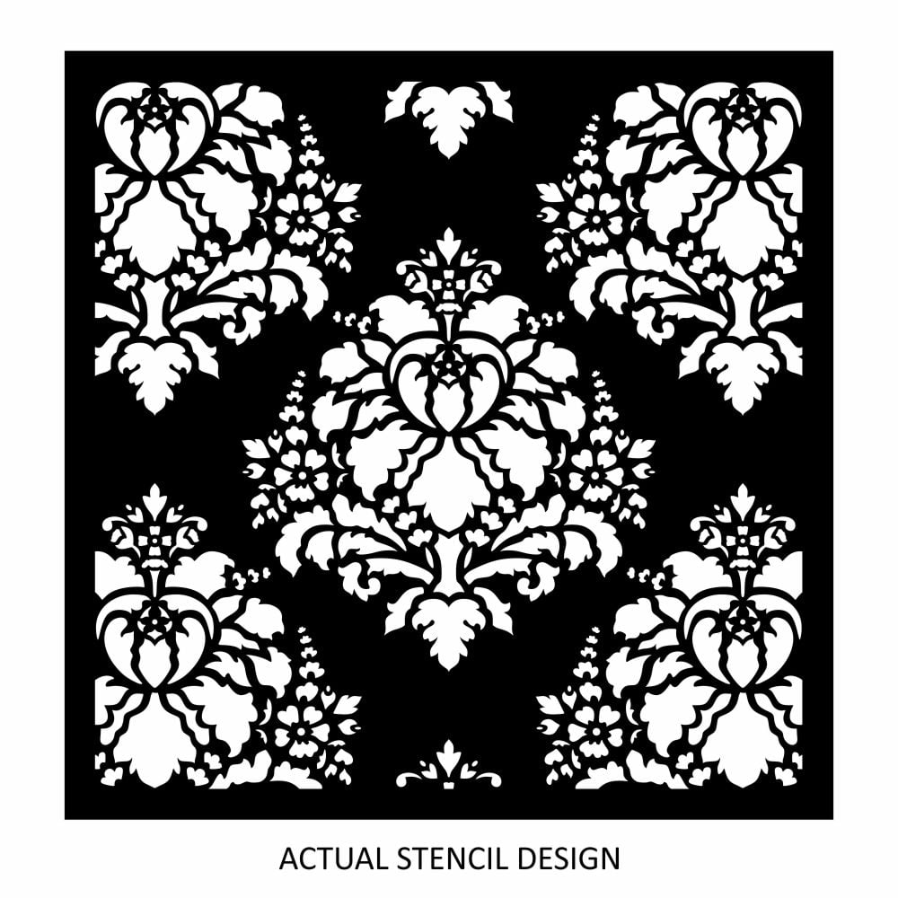 Windsor Floral Damask Wall Stencil