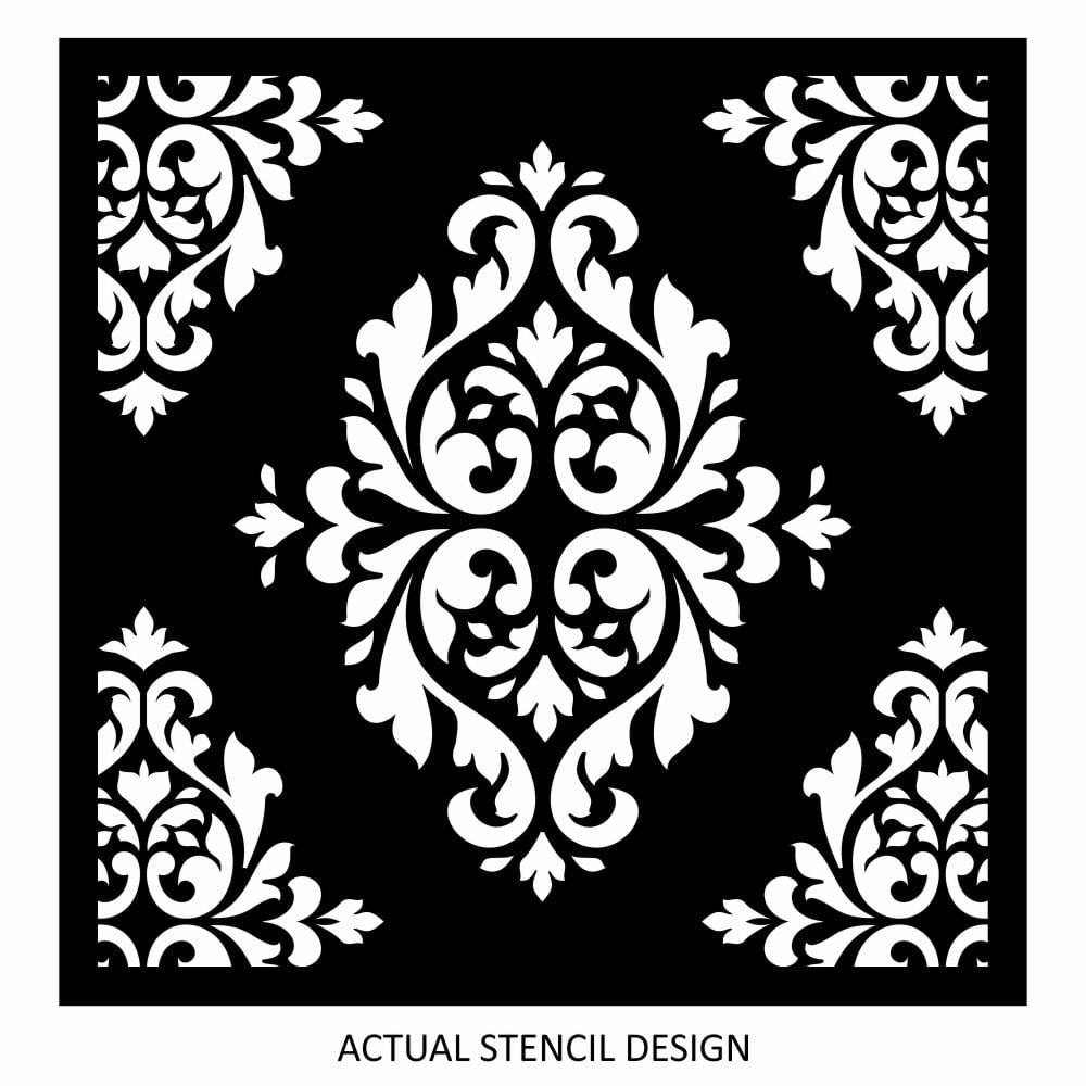 Polliene Damask Stencil