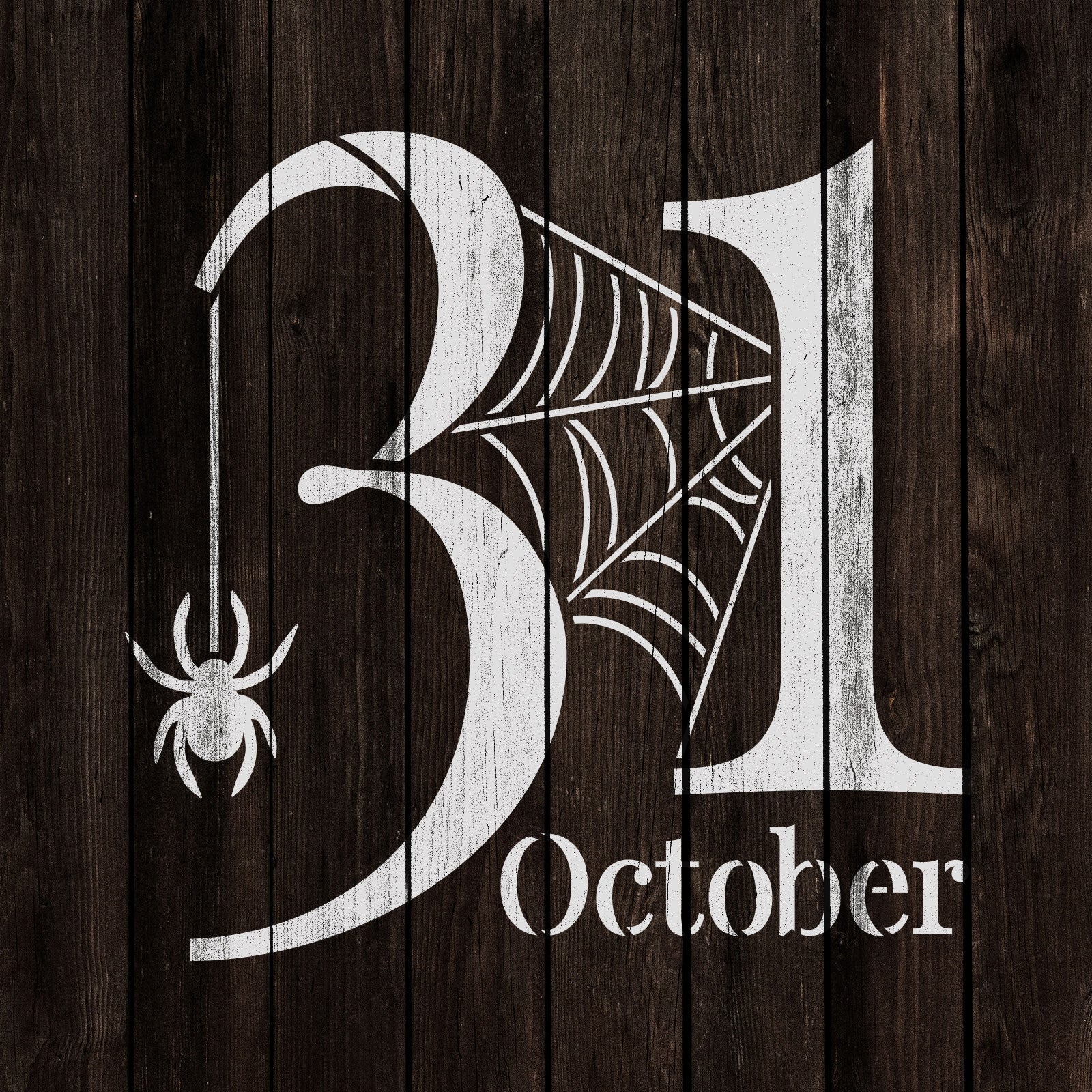 31 October Spider Web Stencil