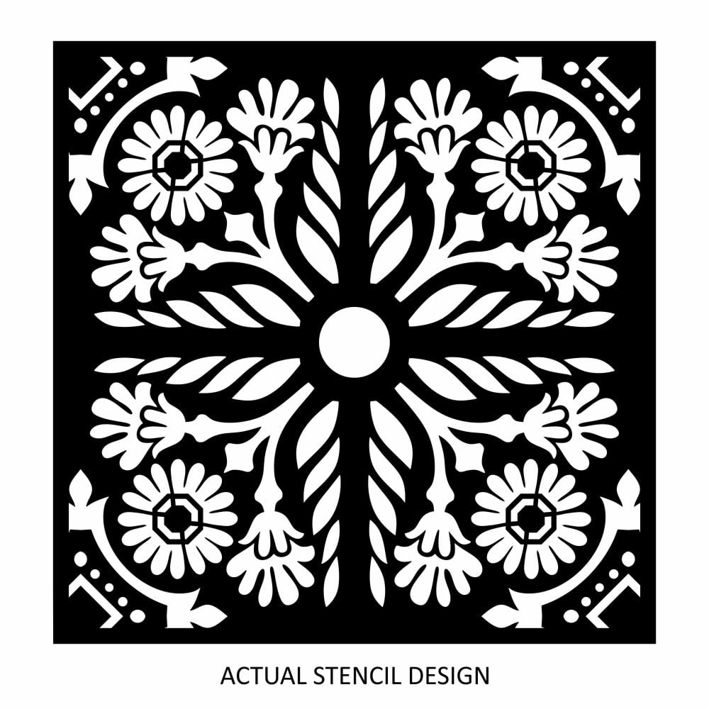 Serpa Floral Allover Stencil