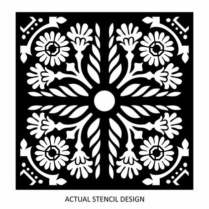 Serpa Floral Allover Stencil