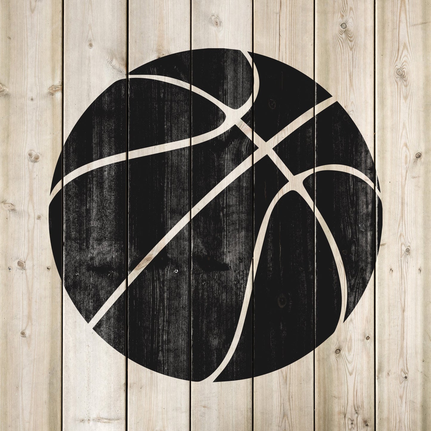 Basketball Stencil