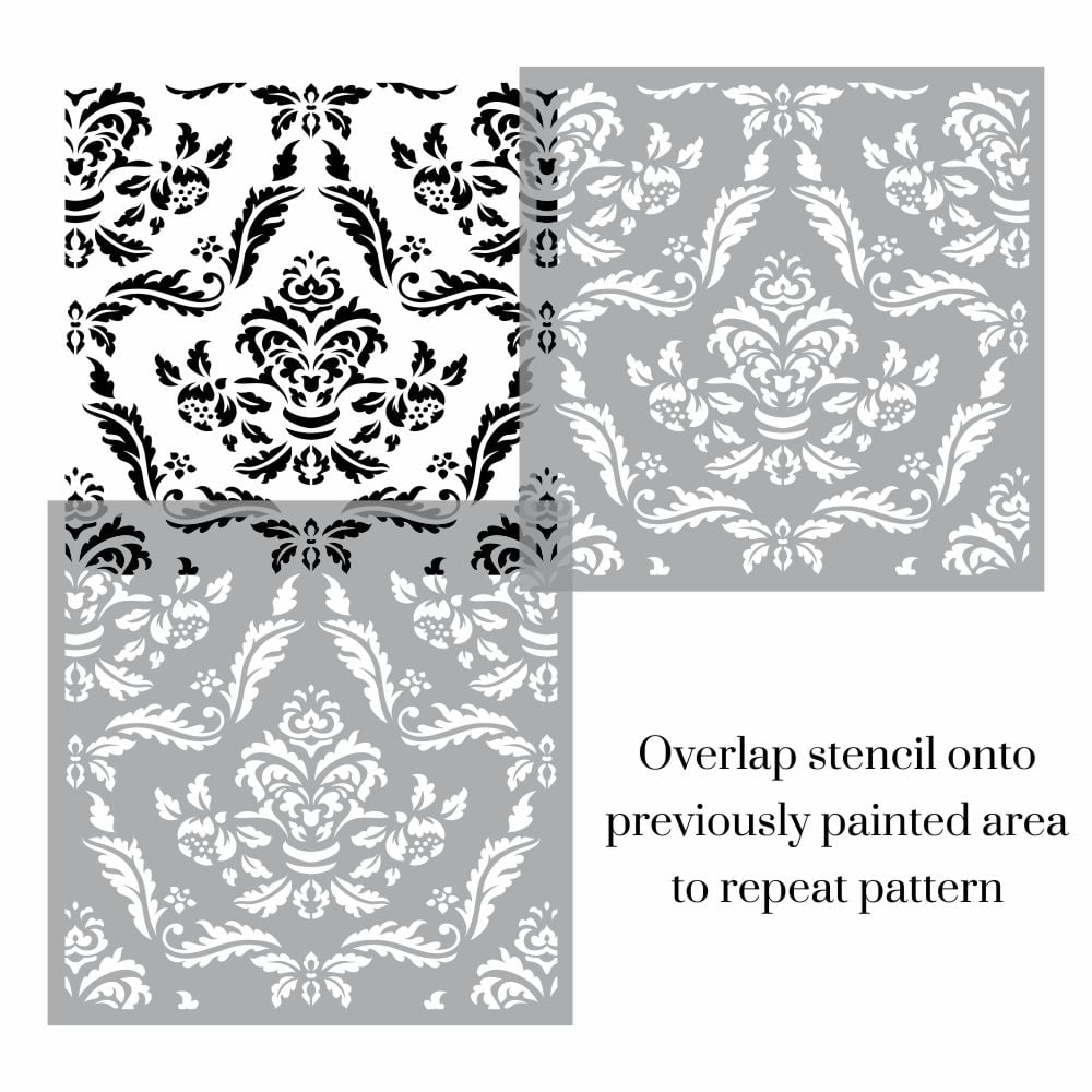 Barletta Damask Allover Stencil