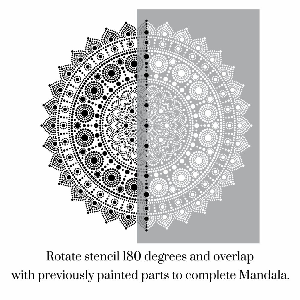 Brilliance Dotted Mandala Stencil