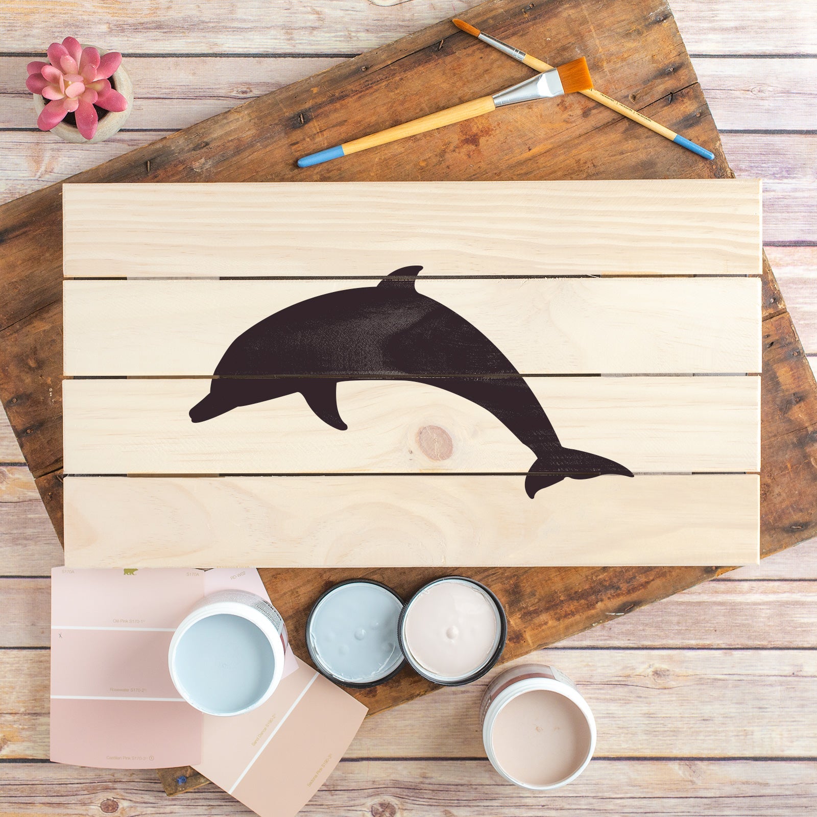 Dolphin Stencil