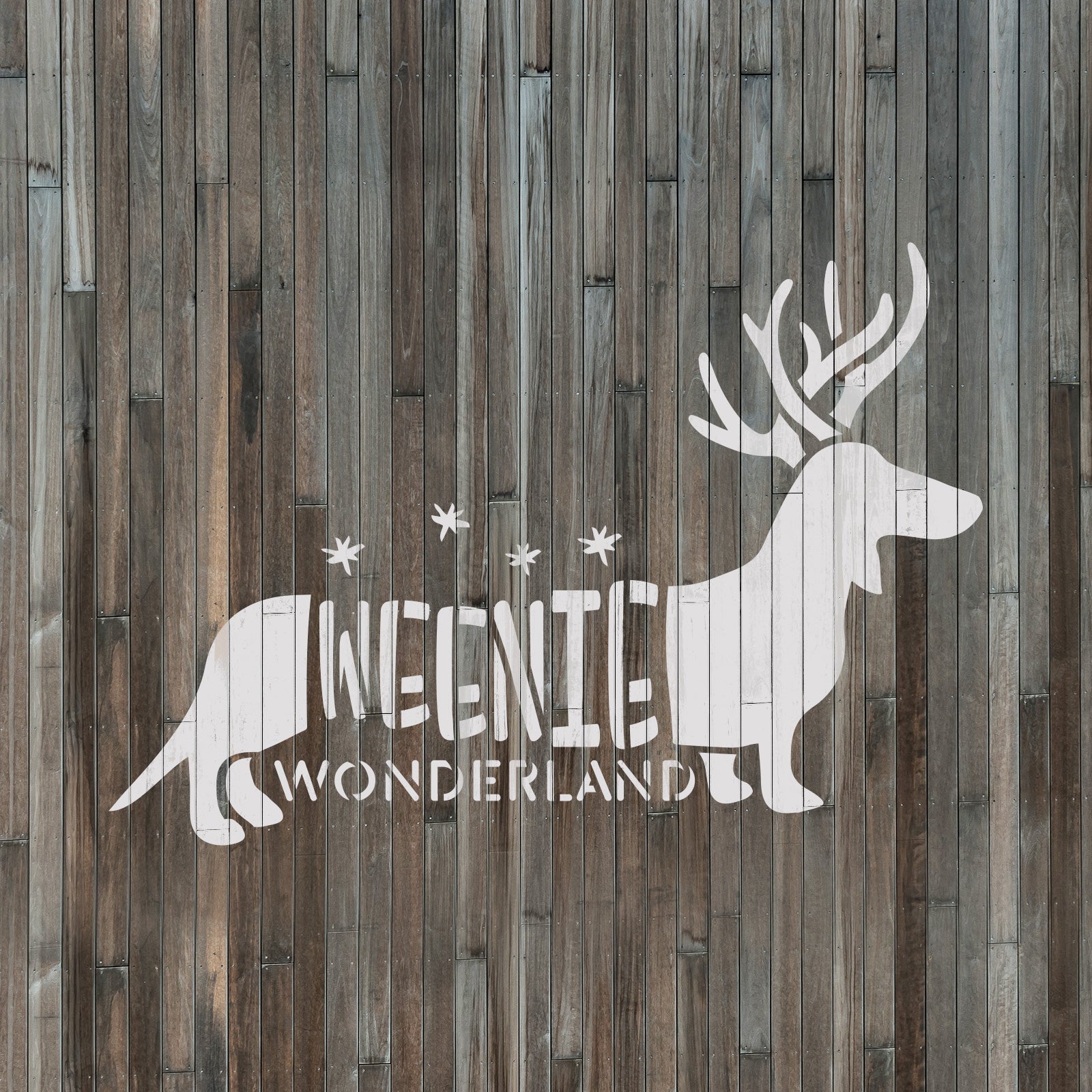 Weenie Wonderland Stencil