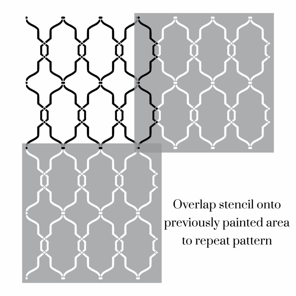 Sultan Trellis Stencil