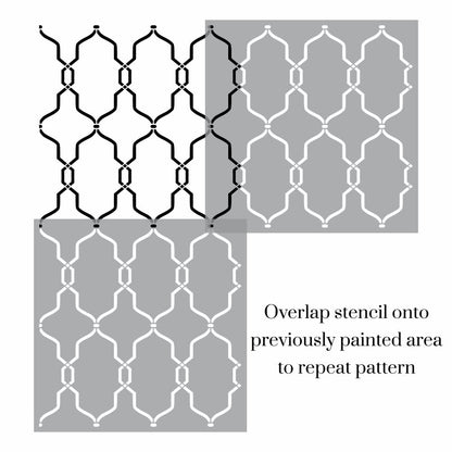 Sultan Trellis Stencil