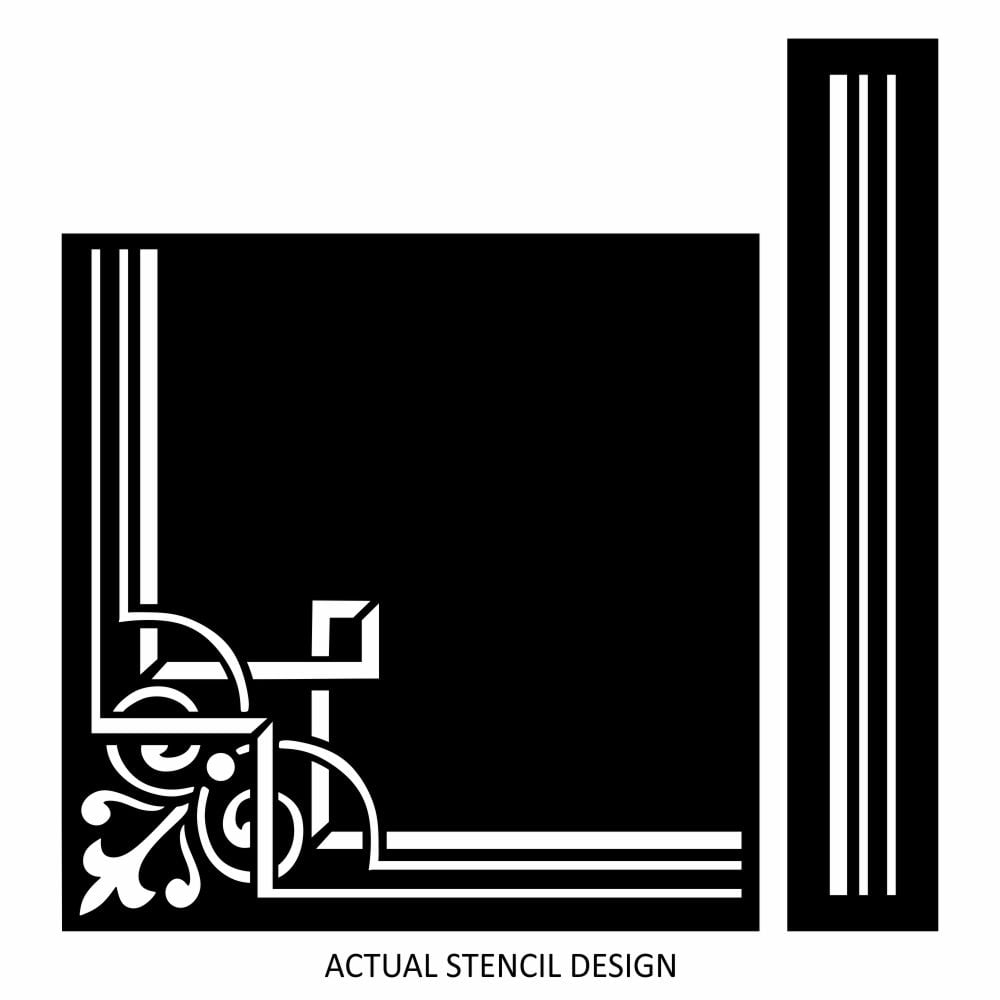 Abbot Modern Corner Stencil Set