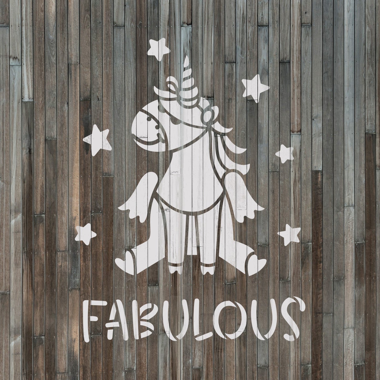 Unicorn Fabulous Stencil