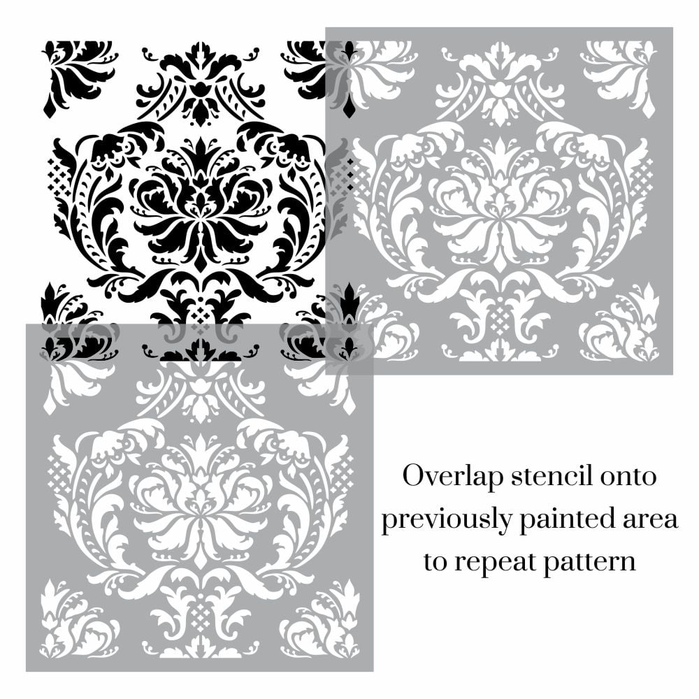 Versailles Floral Damask Allover Stencil