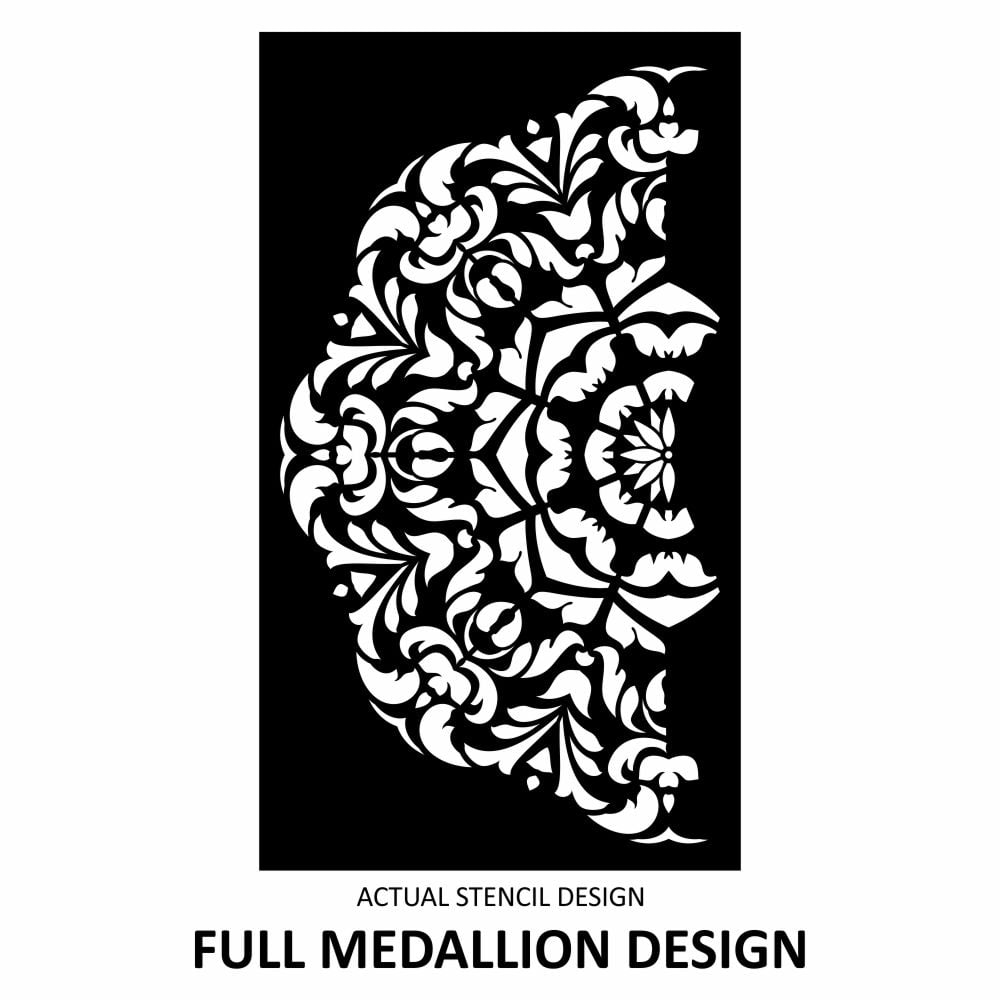 Avignon Leafy Medallion Stencil