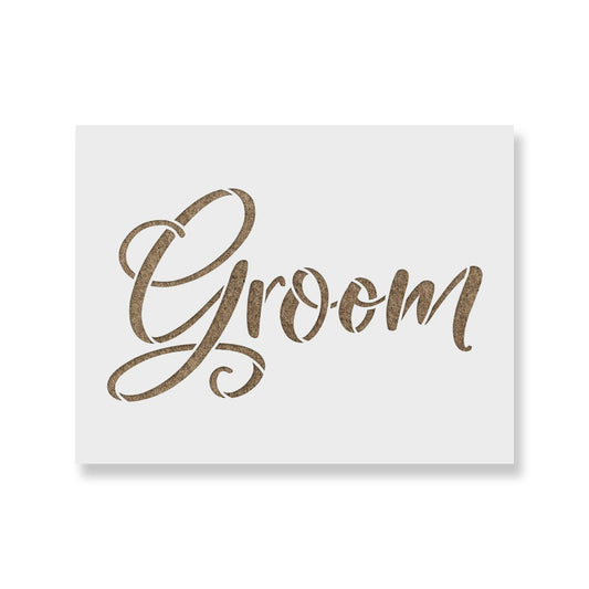 Groom Stencil