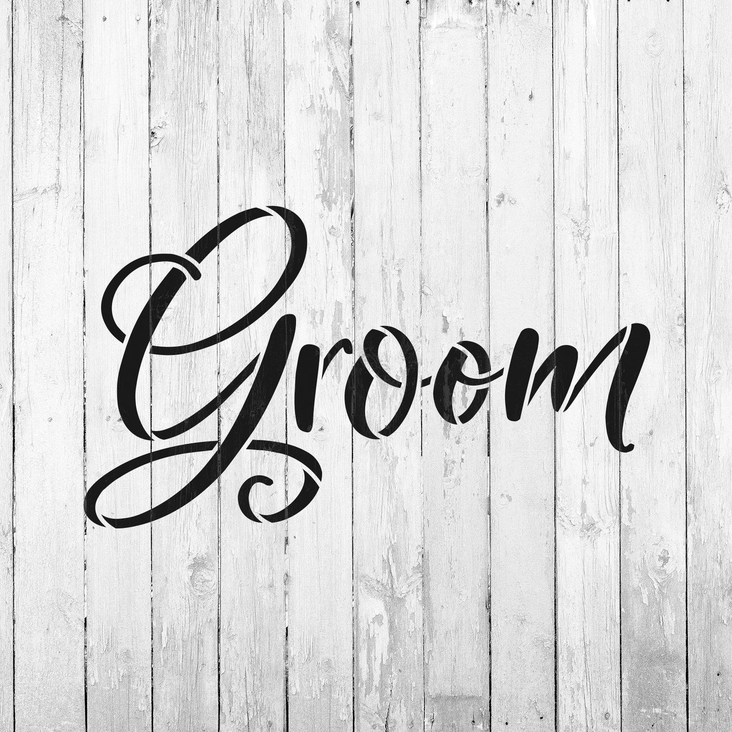 Groom Stencil