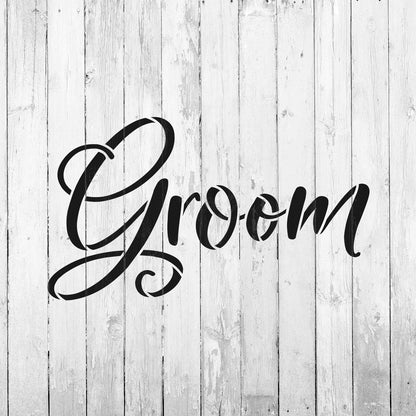 Groom Stencil