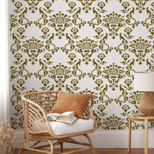 Rosalie Damask Wall Stencil