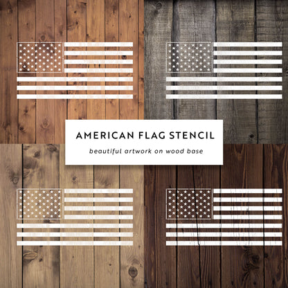 American Flag Stencil