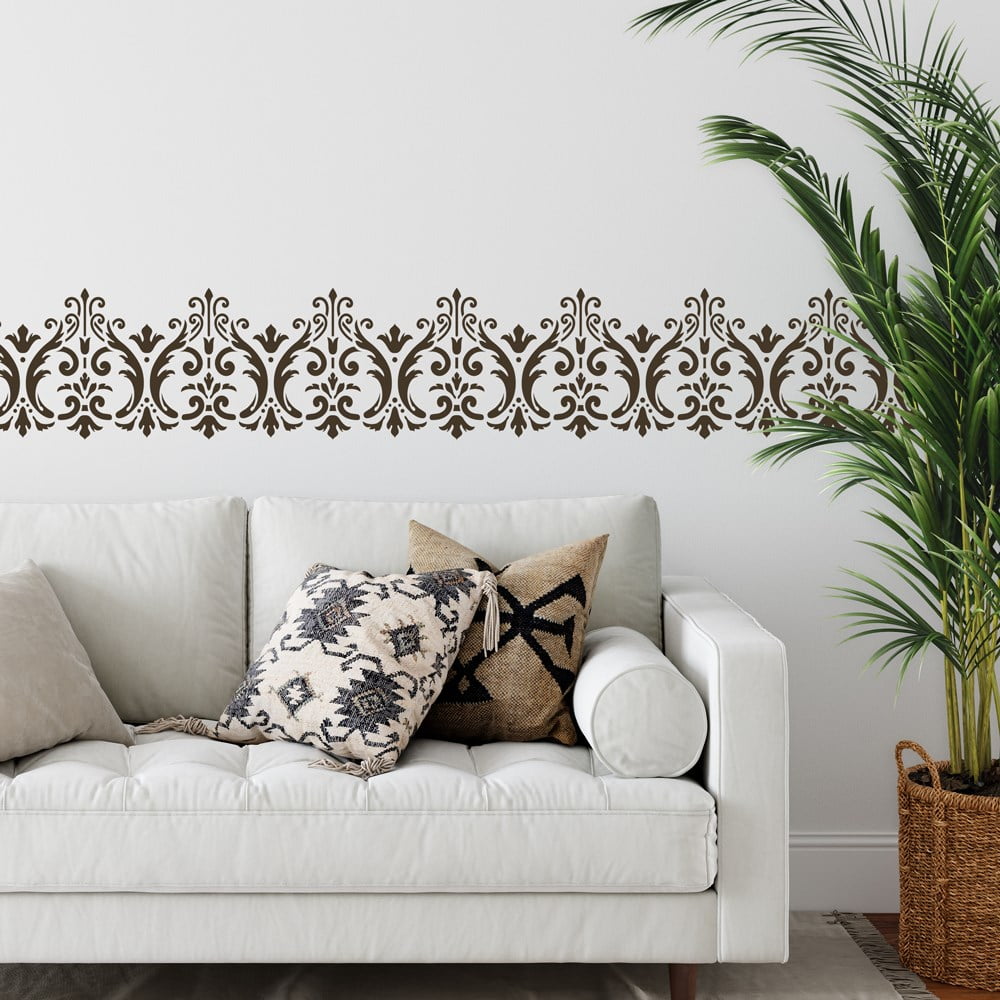 Vichy Damask Border Stencil