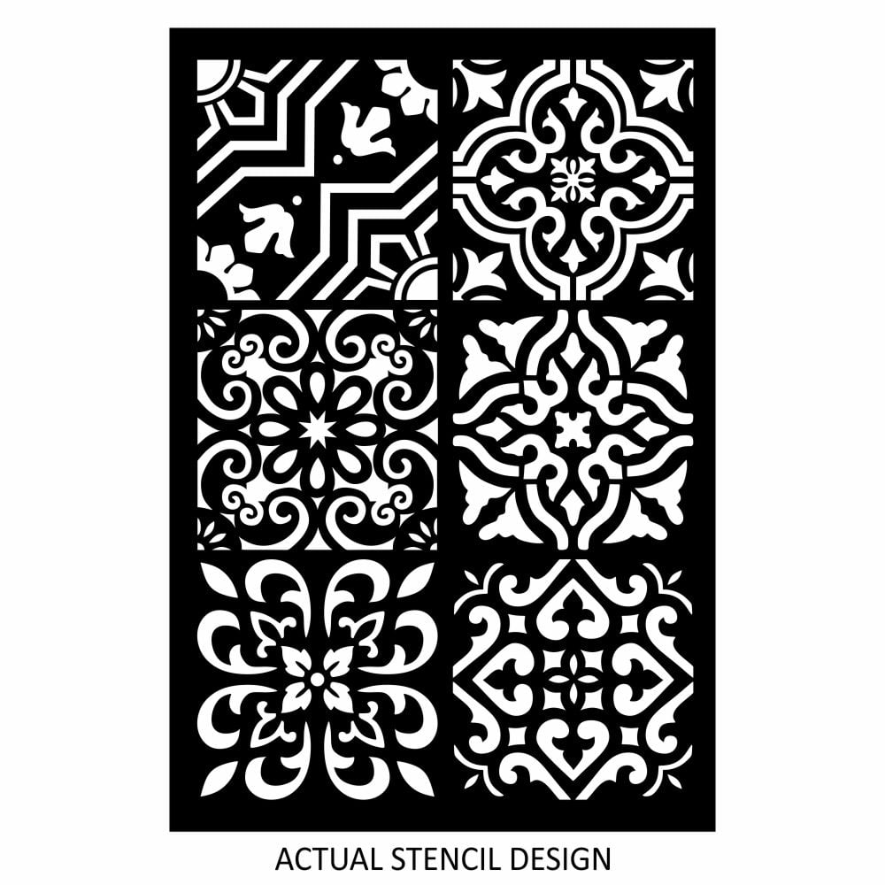 Atma Moroccan Tile Stencil