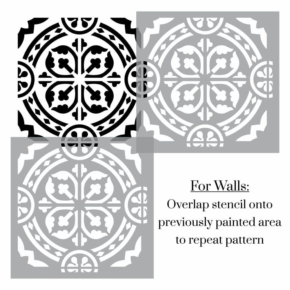 Bursa Moroc Tile Stencil