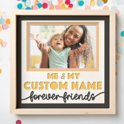 Forever Friends - 9 x 9 Inch photo Frame - 1, 2, 3 or 6 photos / Multi Colour