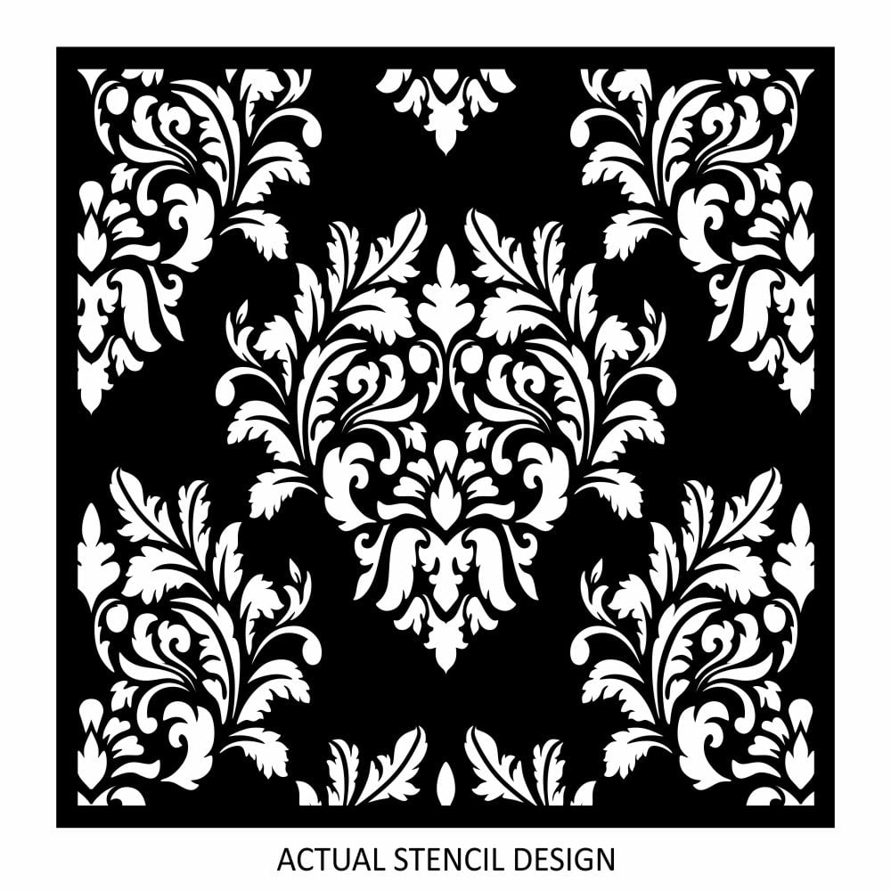 Veneto Damask Wallpaper Stencil