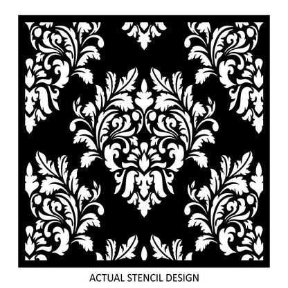 Veneto Damask Wallpaper Stencil