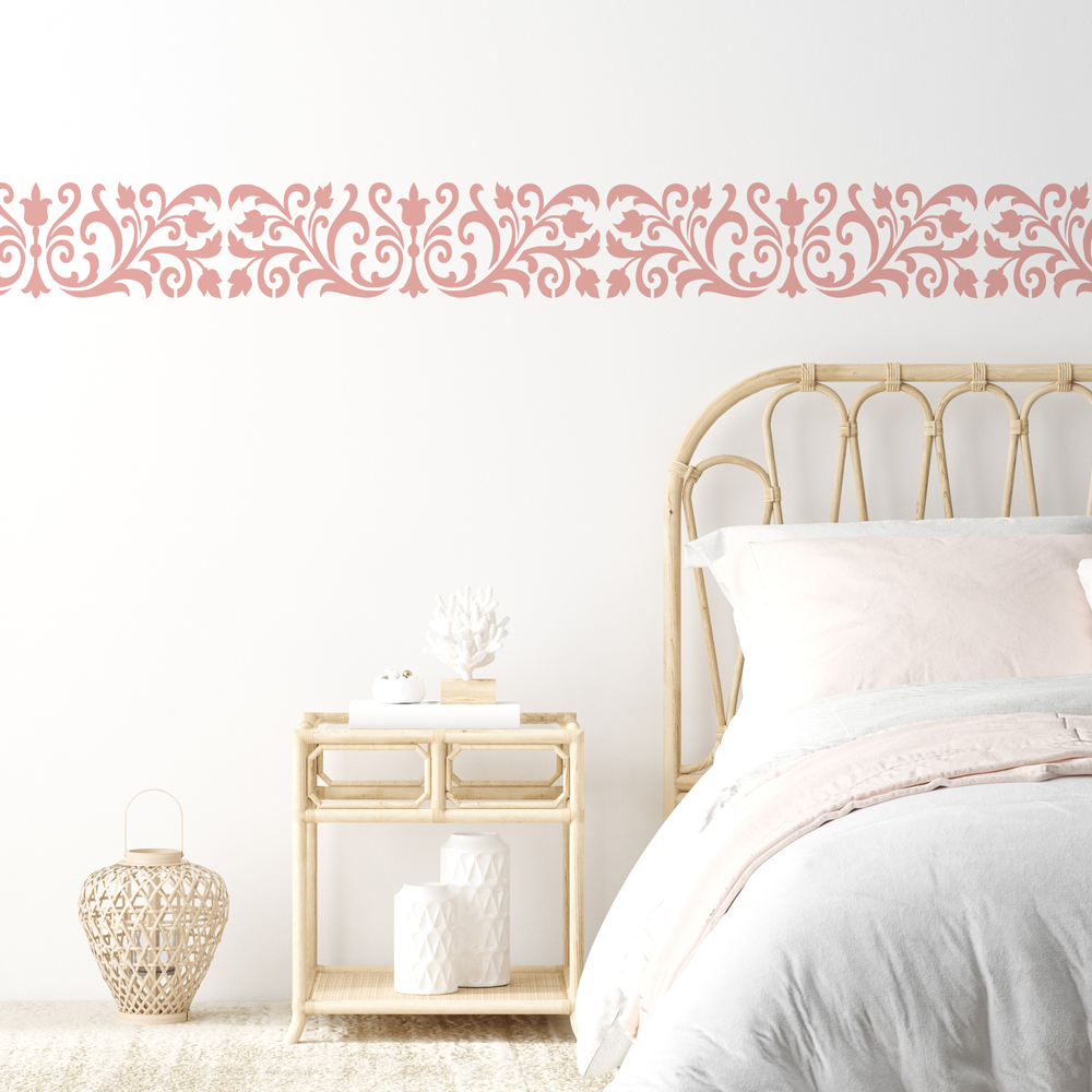 Patrice Damask Border Stencil