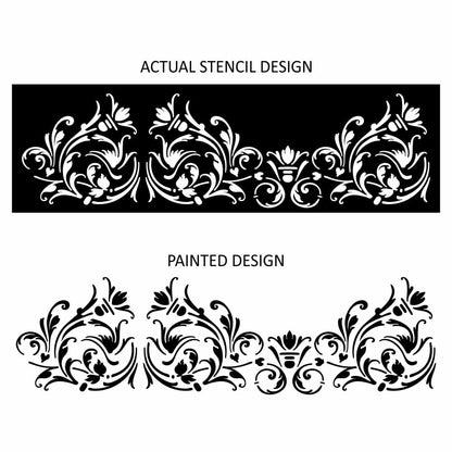 Florentine Damask Border Stencil