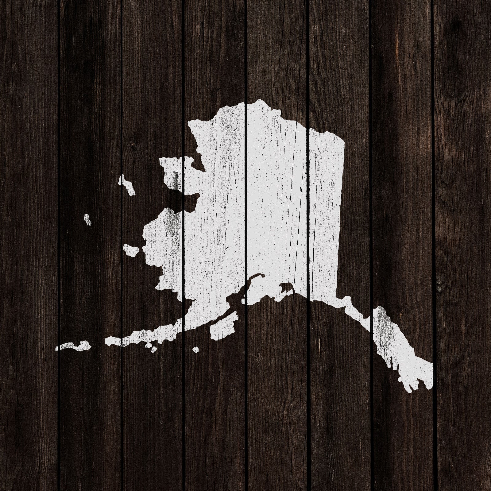 Alaska State Stencil