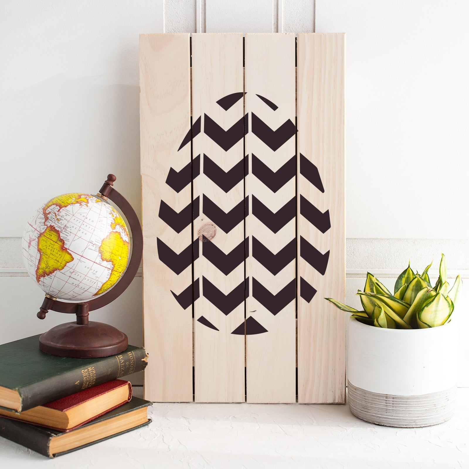 Easter Egg Chevron Stencil