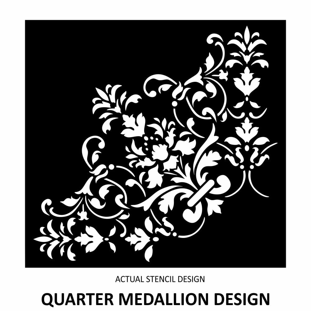 Isabella Floral Medallion Stencil