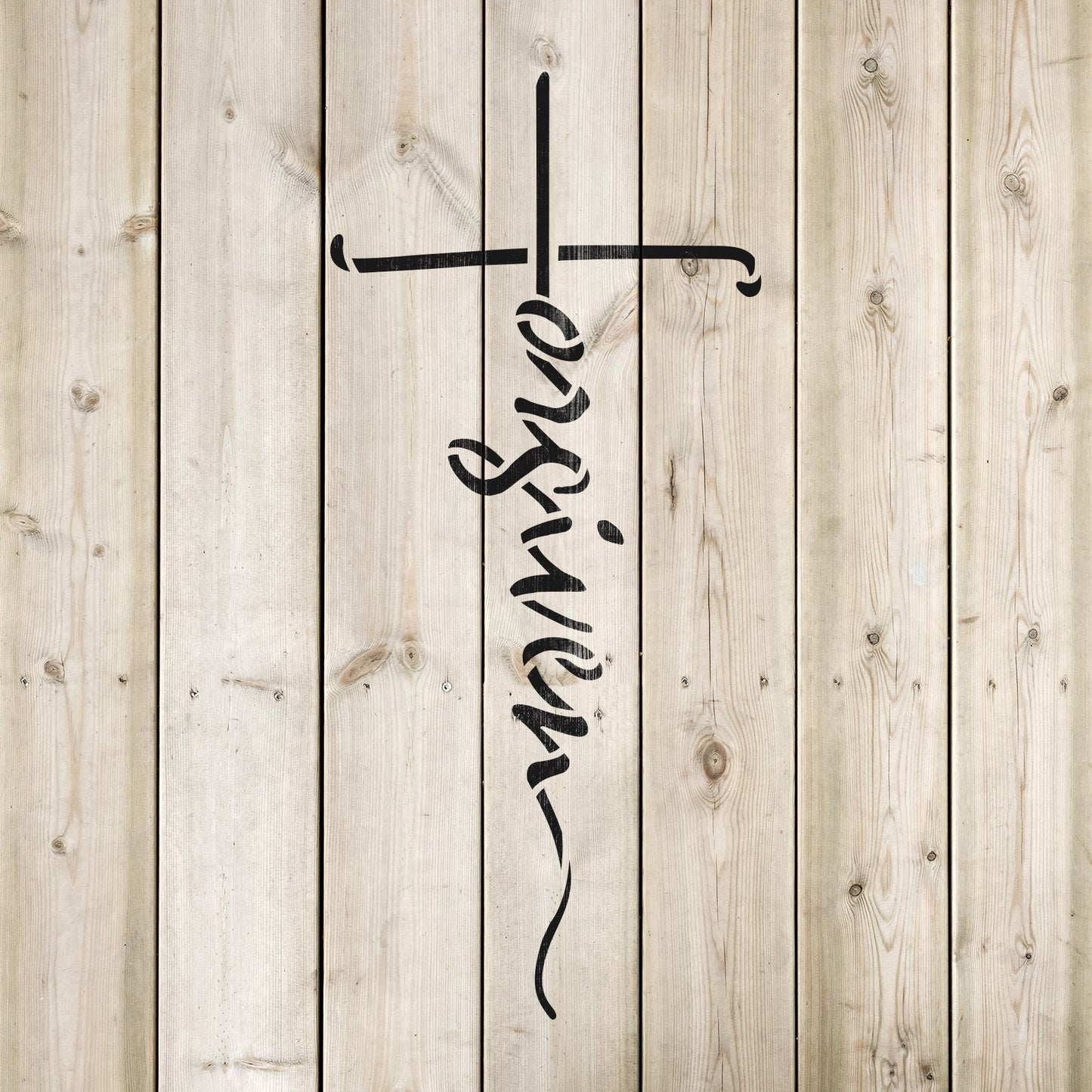 Forgiven Cross Stencil