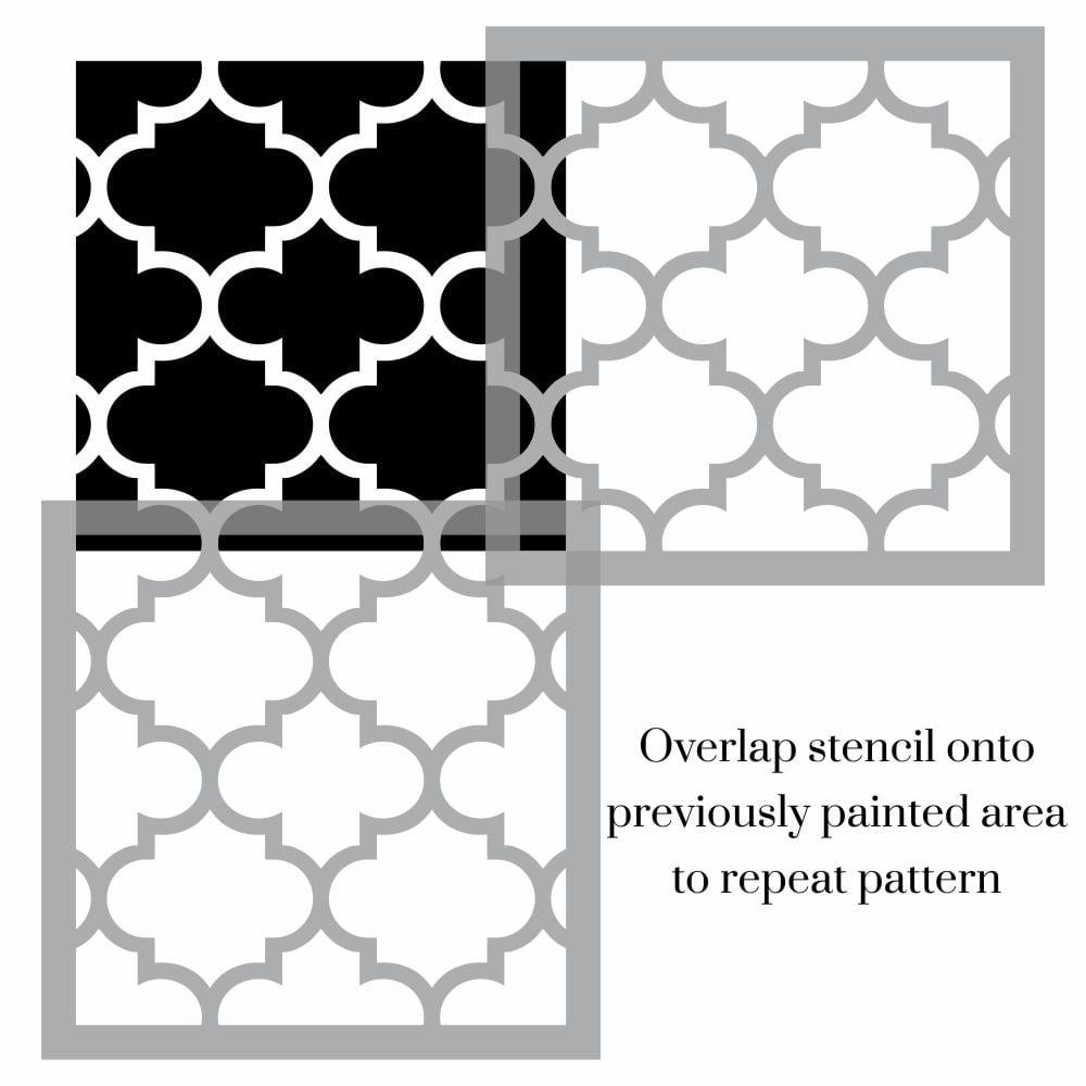 Zahira Moroccan Trellis Stencil